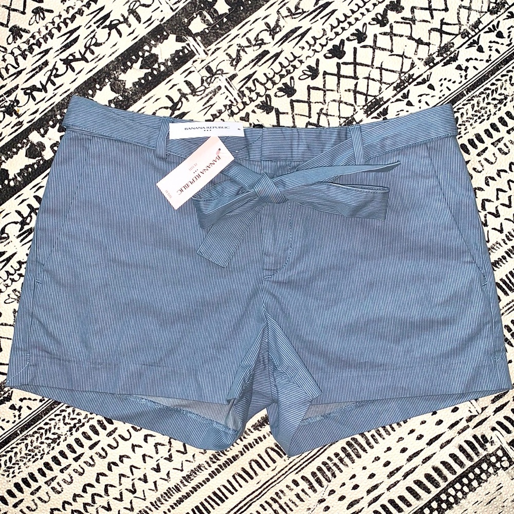 NWT Banana Republic Striped Bow Tie Shorts